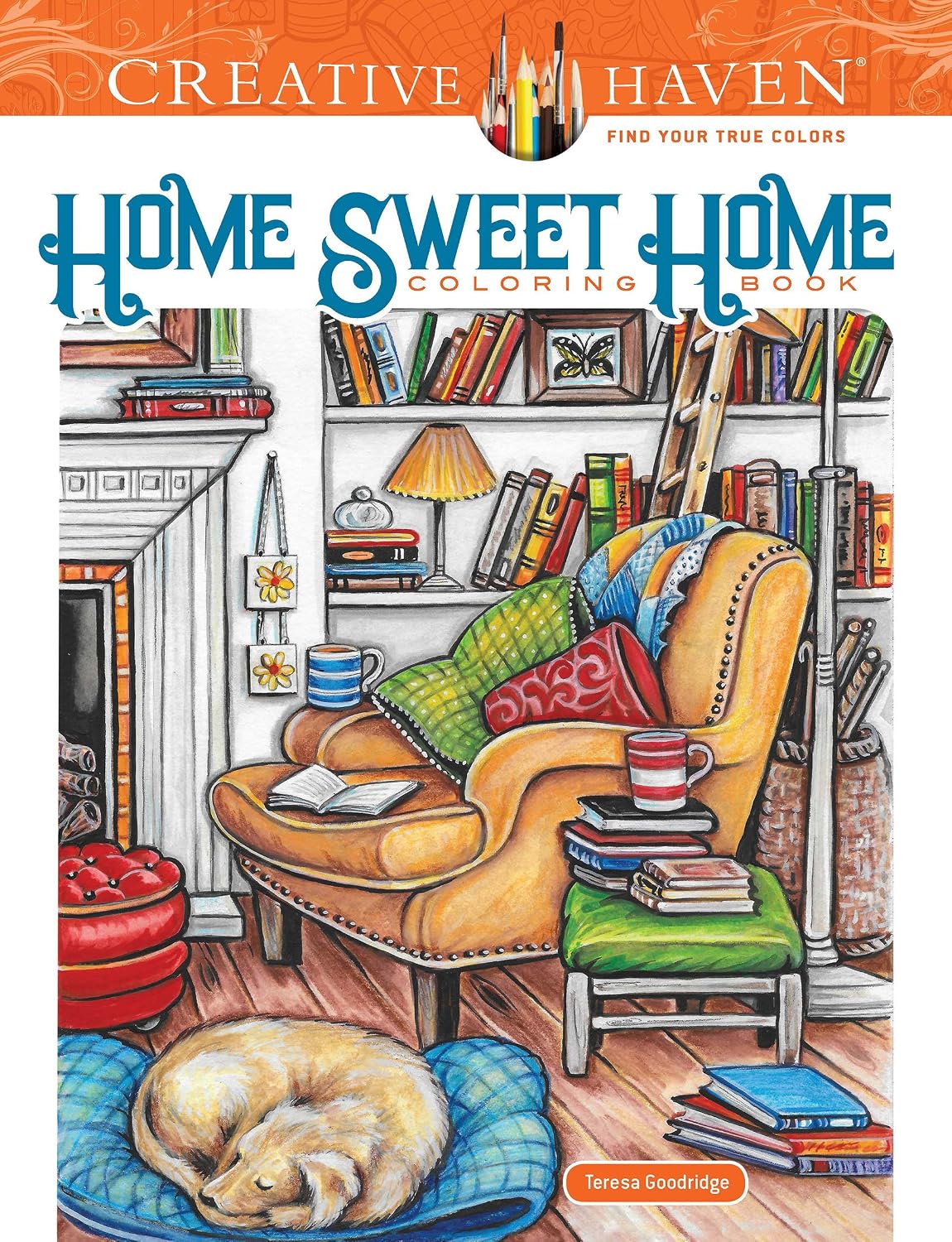 Creative Haven Home Sweet Home Colouring Book