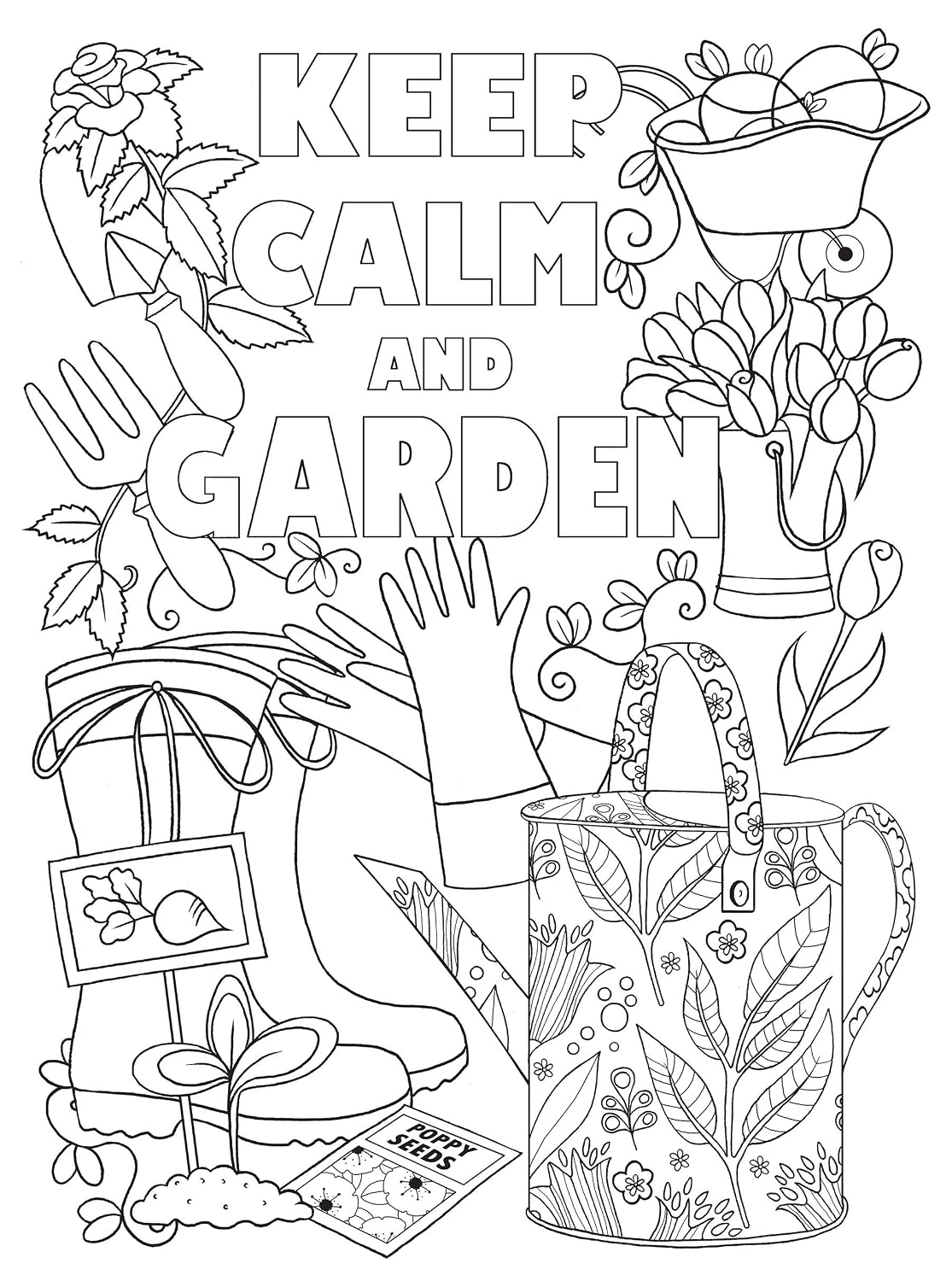 Creative Haven Keep Calm And... Colouring Book (Adult Colouring Books: Calm)