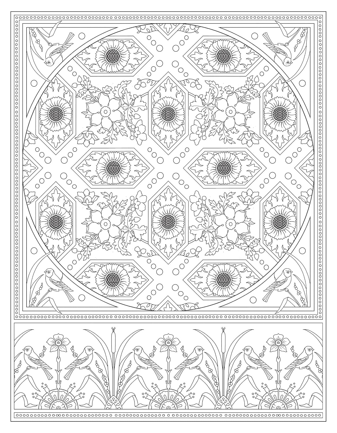 Creative Haven Elegant Tile Designs Colouring Book (Adult Colouring Books: Art & Design)