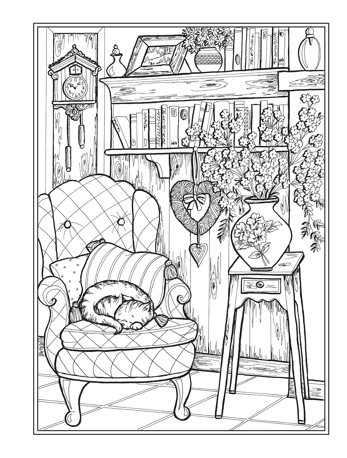 Creative Haven Home Sweet Home Colouring Book