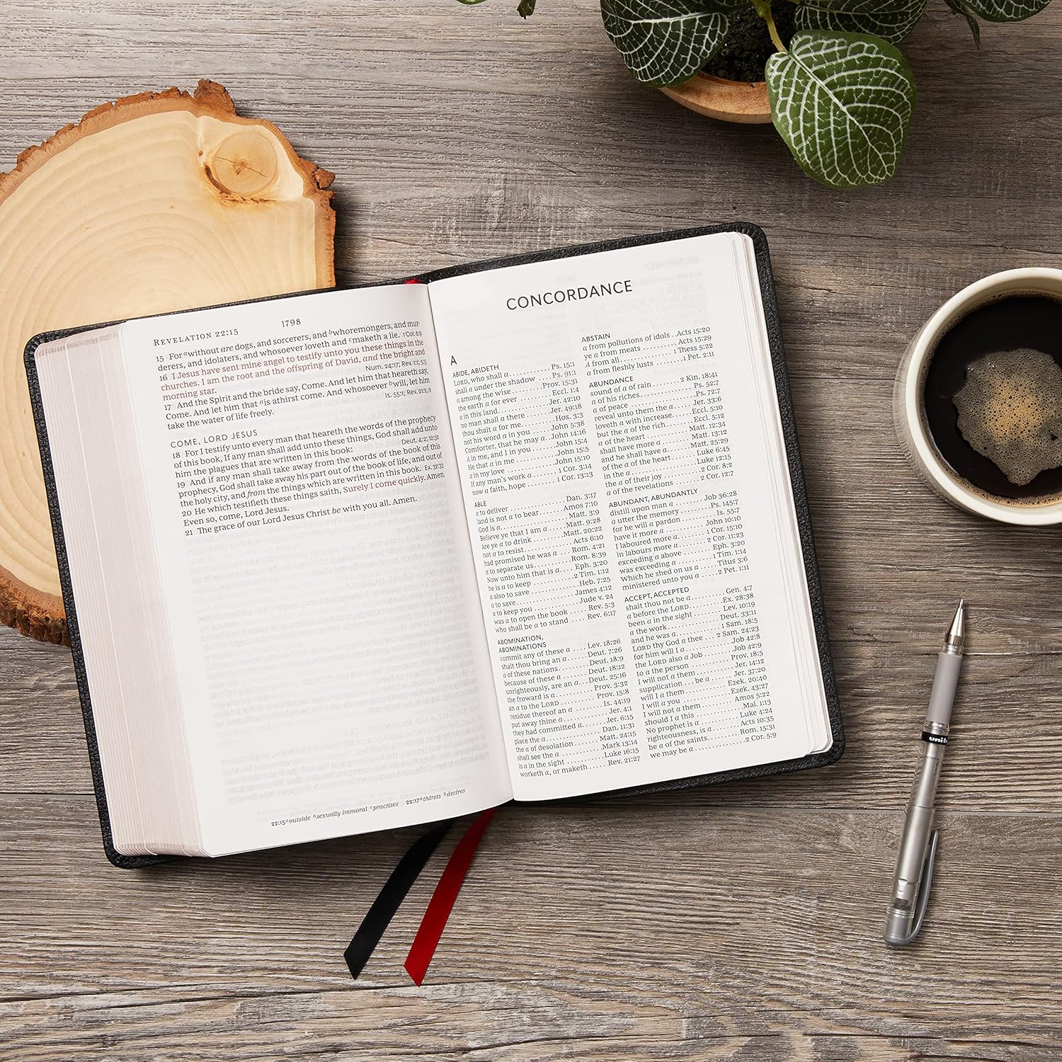 KJV Holy Bible: Large Print Single-Column with 43,000 End-of-Verse Cross References, Pink Leathersoft, Personal Size, Red Letter, Comfort Print