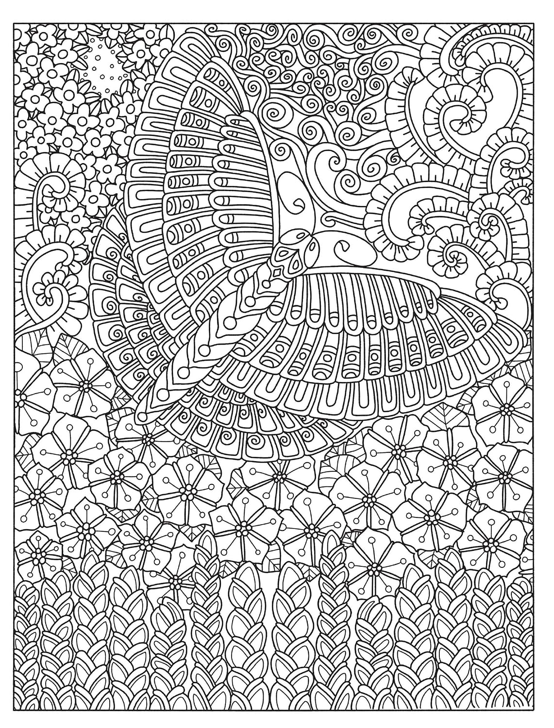 Creative Haven Entangled Butterflies Colouring Book