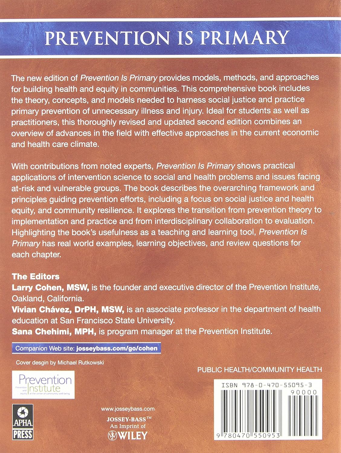Prevention Is Primary: Strategies for Community Well-Being
